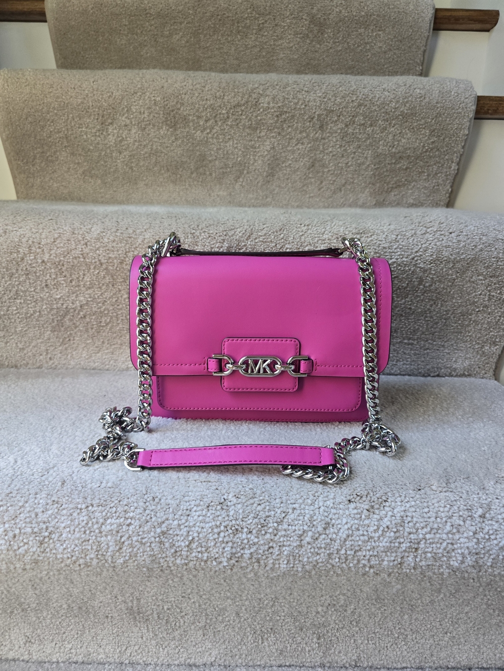 Michael Kors Pink Chain Shoulder Bag